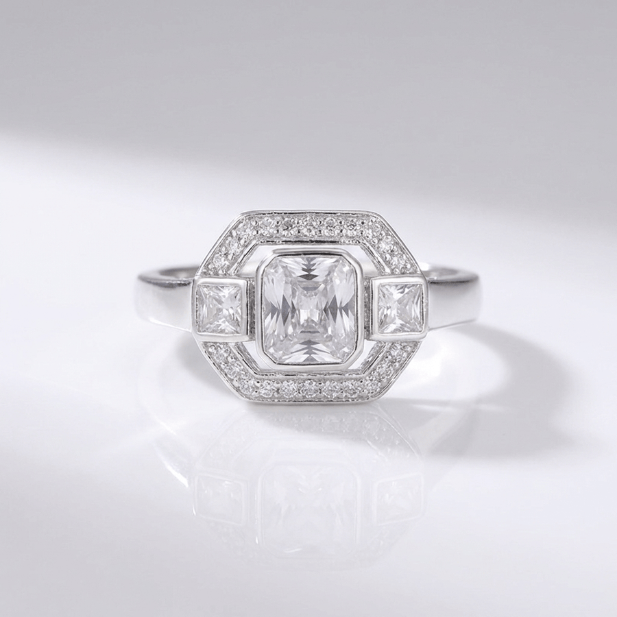 DIAMOND SQUARE VINTAGE RING
