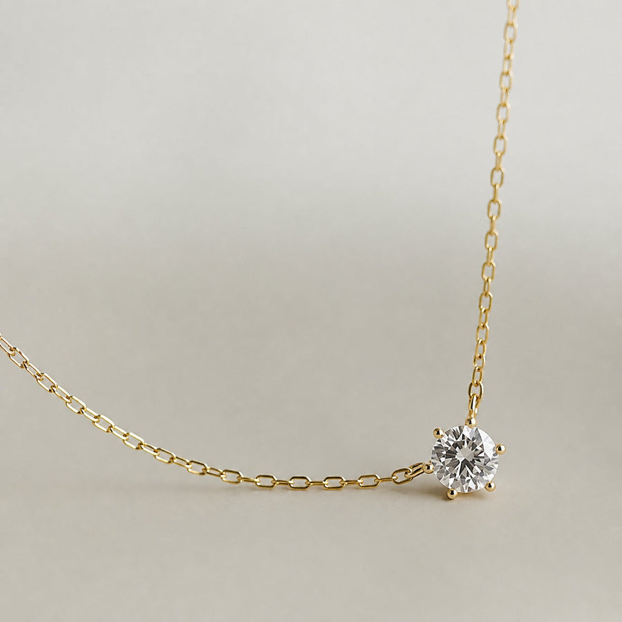 Timeless Zircon Gold Necklace