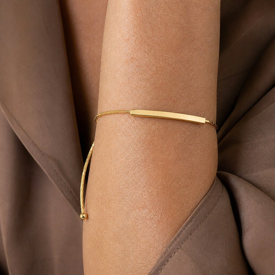 Minimal Gold Bangle Bracelet