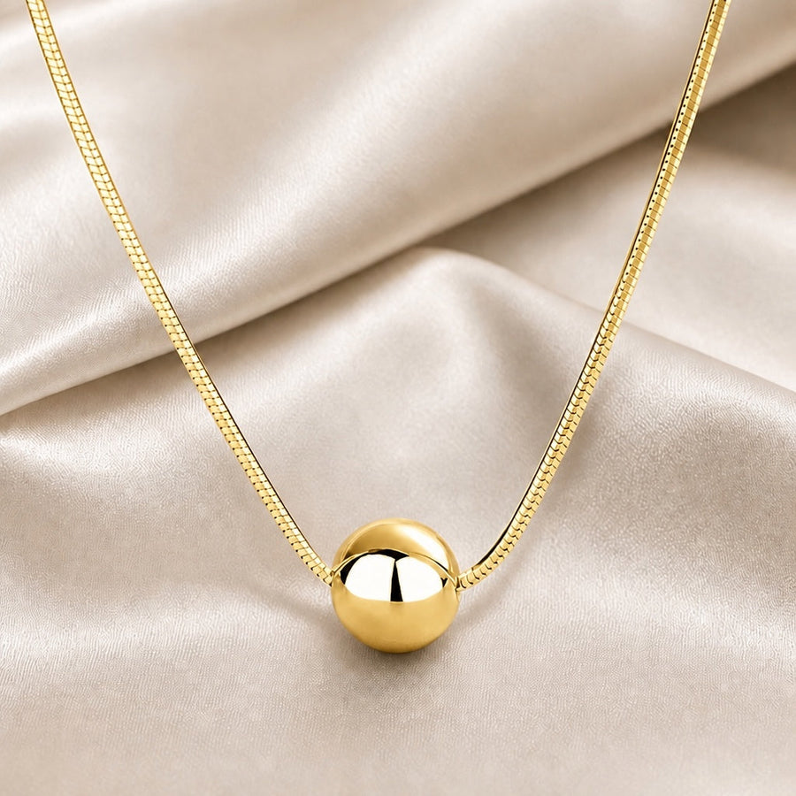 Beadball White Gold Necklace