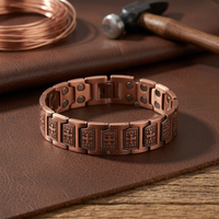 Adorn Panel Link Copper Bracelet