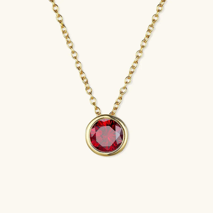 Radiant Gemstone Gold Chain