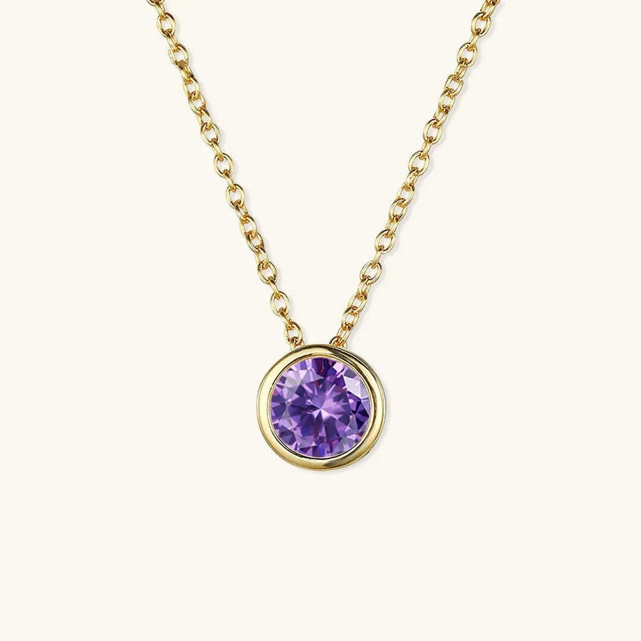 Radiant Gemstone Gold Chain