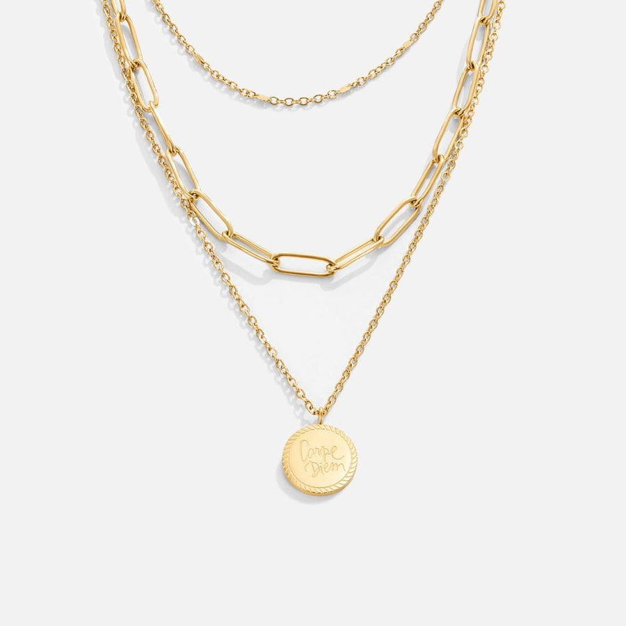 Janie Layered Coin Pendant Necklace
