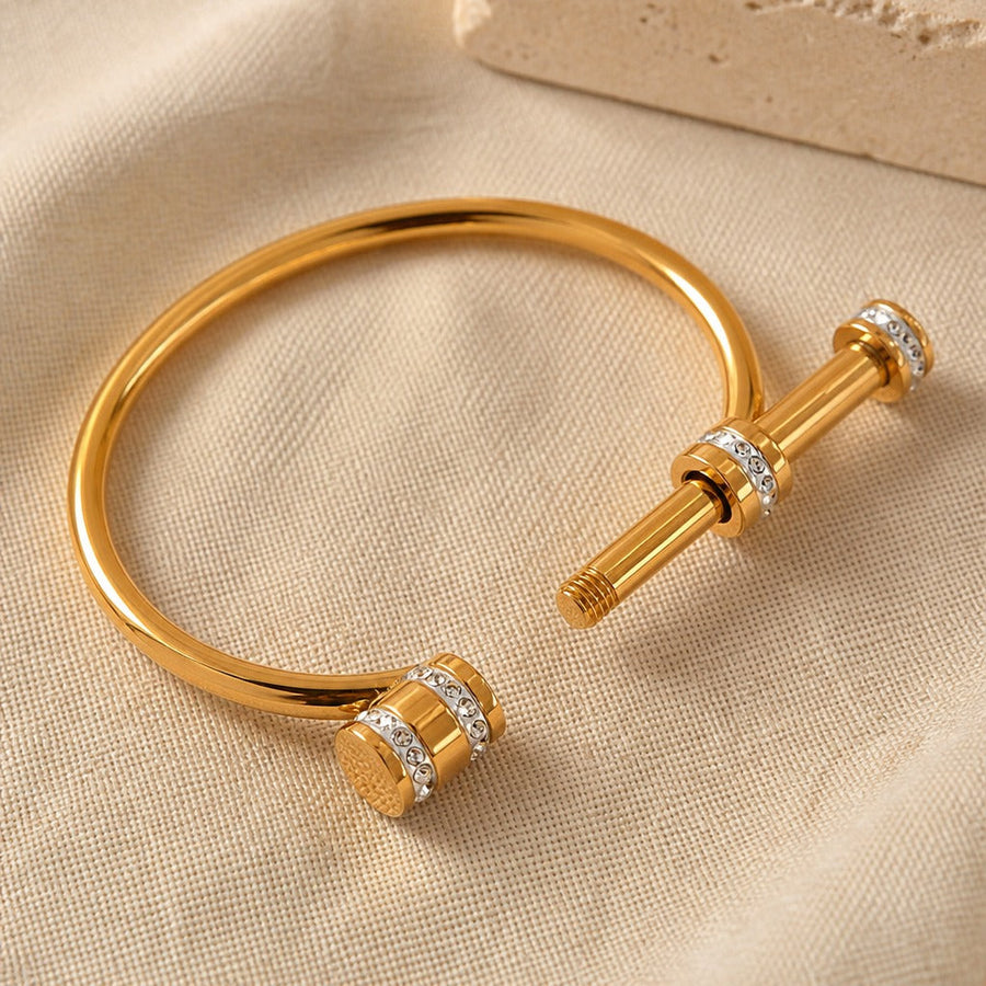 Opulent Gold Cuff Bangle