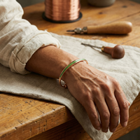 Infinity Slim Copper Cuff Bracelet
