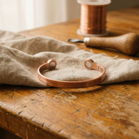 Wick Slim Engraved Copper Cuff Bracelet
