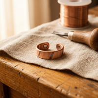 Hearth Engraved Copper Ring