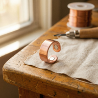 Weld Smooth Open Copper Ring
