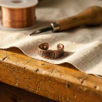 Bole Embossed Copper Ring
