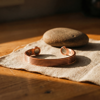 Summit Multi-Ridge Copper Cuff Bracelet