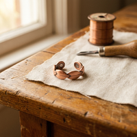 Bind Wave Copper Ring