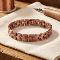 Gorse Men's Panel Link Copper Bracelet