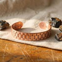 Ore Men's Wide Link Copper Bracelet