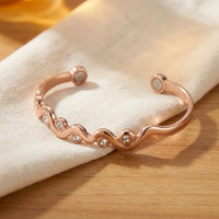Lark Wave Copper Cuff Bracelet