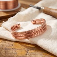Bracken Multi-Strand Copper Cuff Bracelet