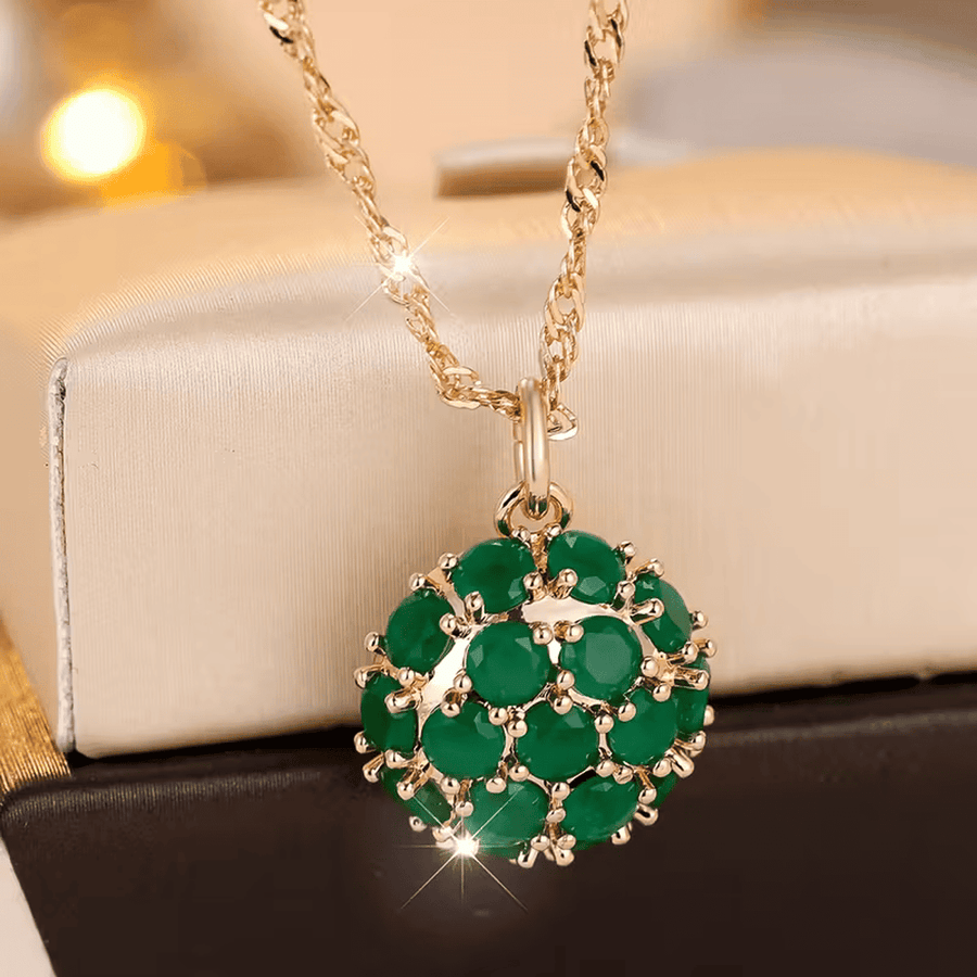 Celestial Bloom Emerald Necklace