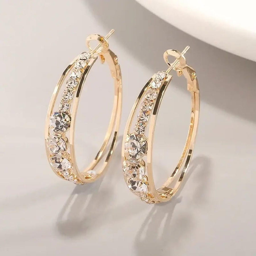 Elegant Earrings Made Of Gold Plating