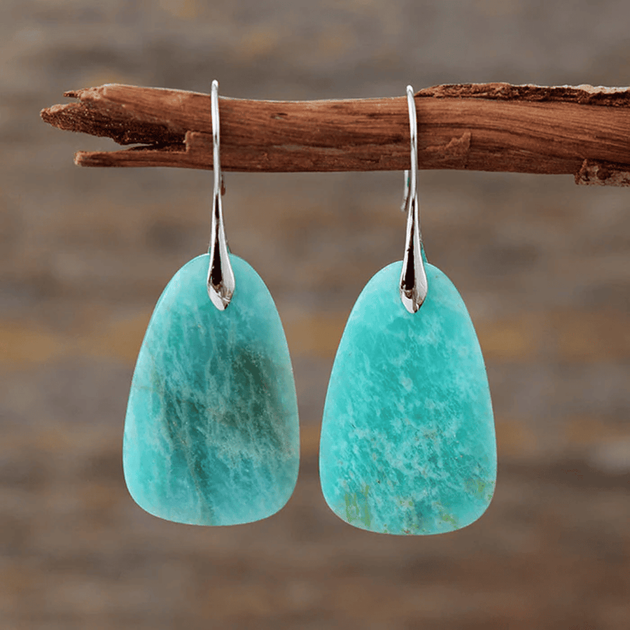 Antique Turquoise Stone Earrings