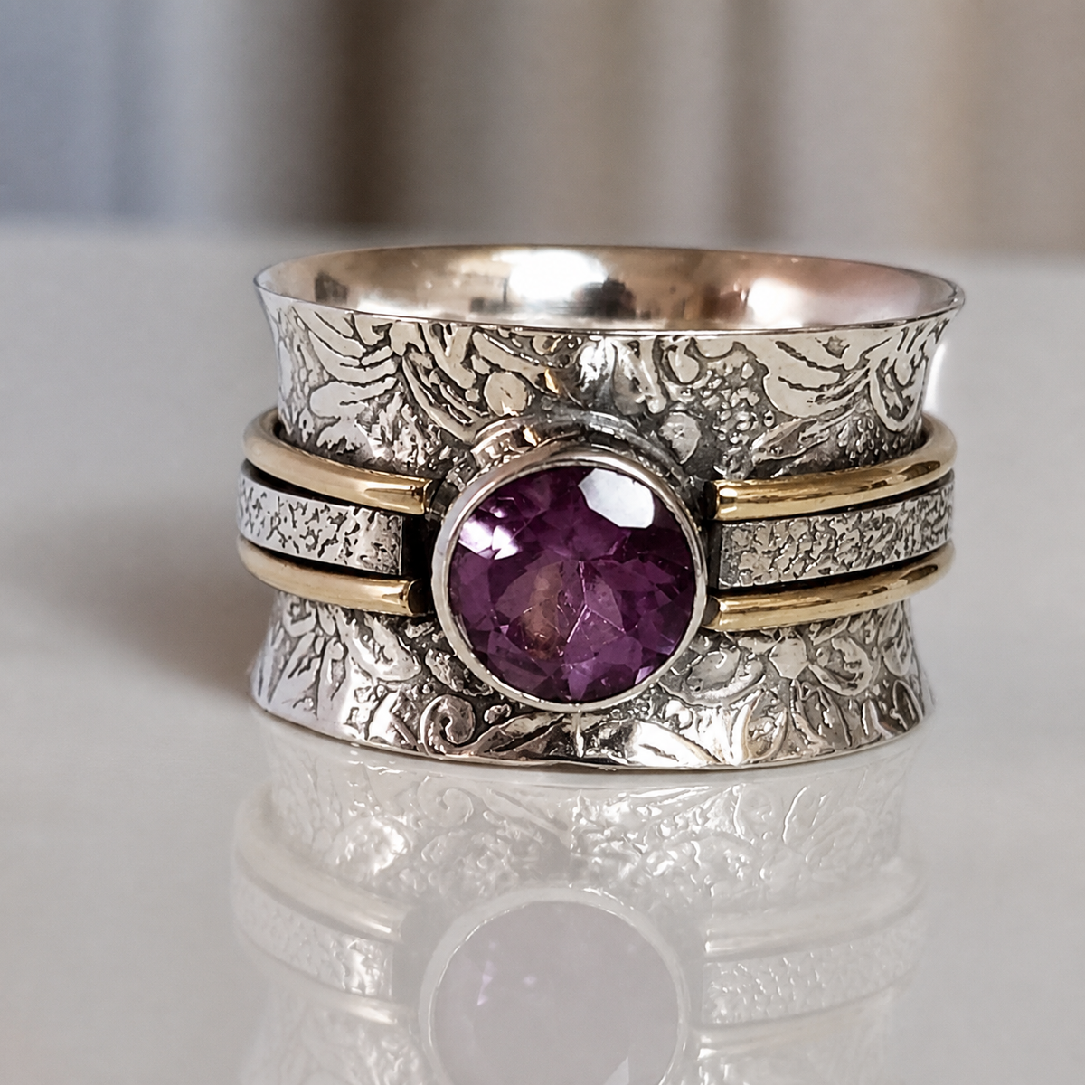 Bohemian Crystal Meditation Ring