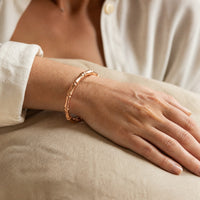 Evergreen Bamboo Copper Cuff Bracelet