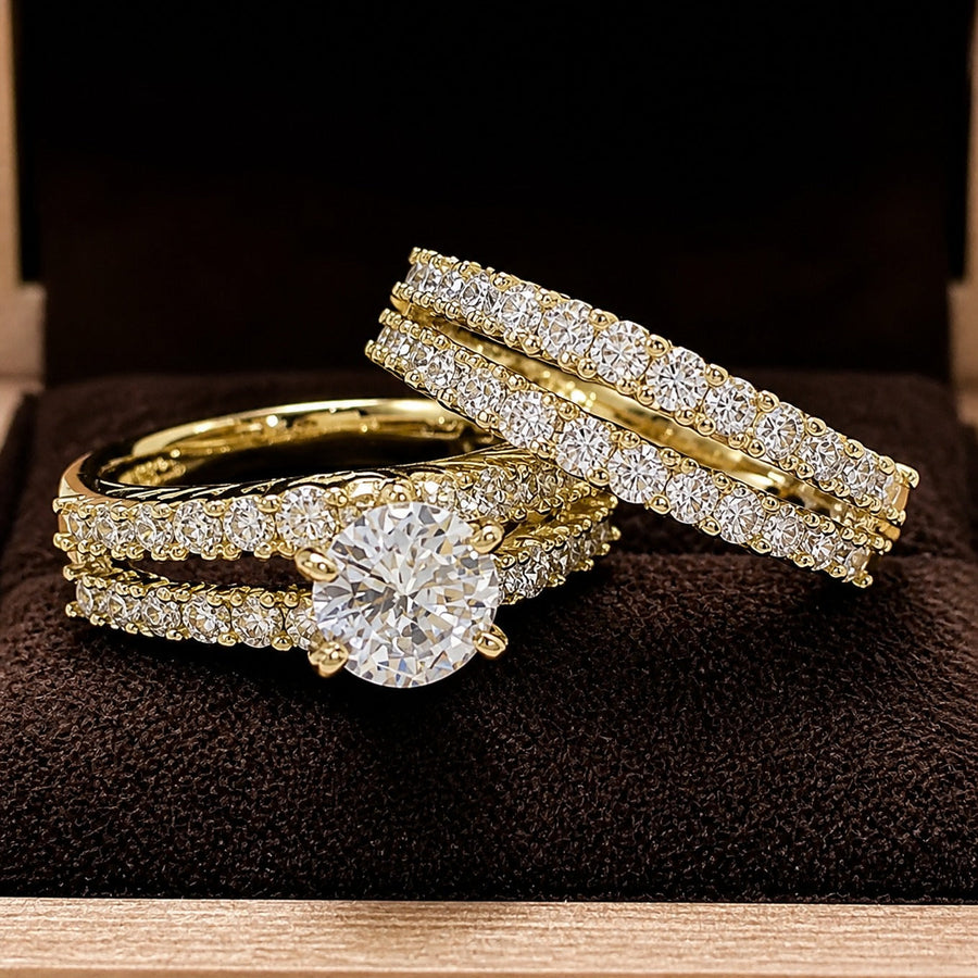 Eternal Radiance Diamond Ring Set