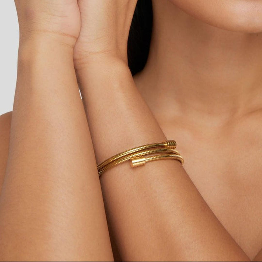 Classic Twisted Gold Bracelet